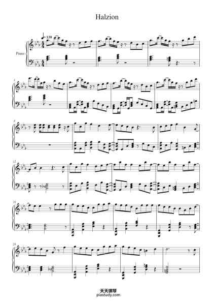 “Halzion”钢琴谱-original score - YOASOBI
Arranged by Beatroot-免费下载-天天钢琴