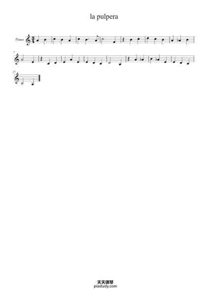 “EMP la pulpera”钢琴谱--免费下载-天天钢琴