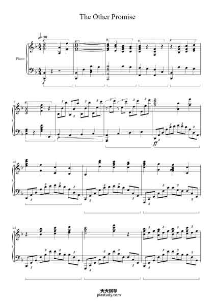 “The Other Promise / Vector to the Heavens - Kingdom Hearts III”钢琴谱-Yoko Shimomura-免费下载-天天钢琴