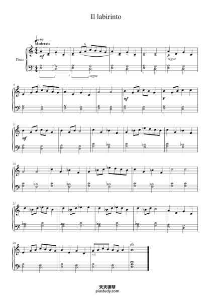 “Il labirinto – Virginio Aiello”钢琴谱-Virginio Aiello-免费下载-天天钢琴