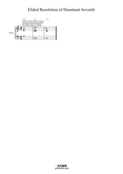 “Elided Resolution of Dominant Seventh”钢琴谱-openmusictheory-免费下载-天天钢琴
