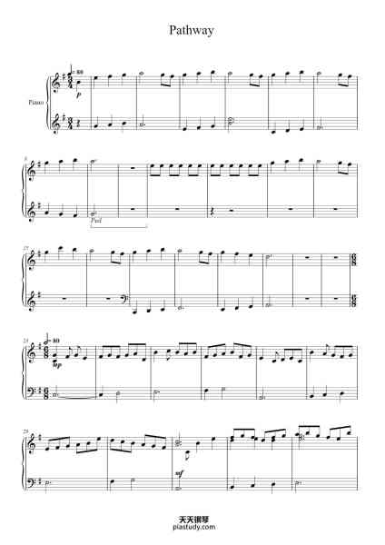 “Pathway (Made In Abyss)”钢琴谱-Kevin Penkin-免费下载-天天钢琴