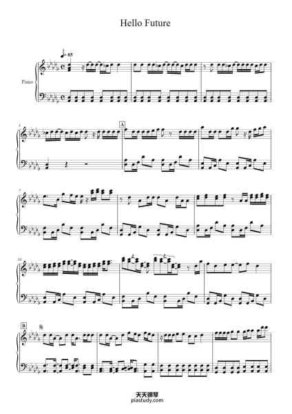 “Hello Future”钢琴谱-Lauburne Prittlow-免费下载-天天钢琴
