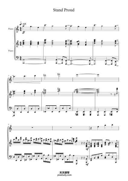 “Stand Proud”钢琴谱-Composed by Jin Hashimoto-免费下载-天天钢琴