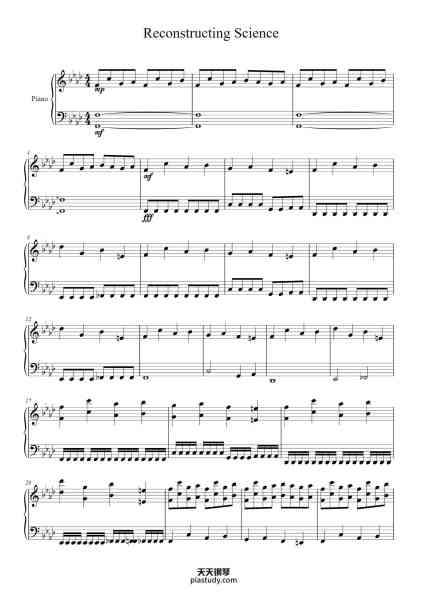 “Reconstructing Science”钢琴谱-Misc Computer Games-免费下载-天天钢琴