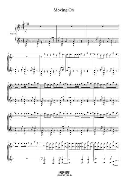 “Moving On”钢琴谱-Pumens Faulkgrant-免费下载-天天钢琴