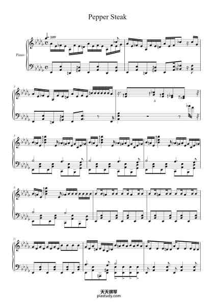 “Pepper Steak”钢琴谱-Composed by Alias Conrad Coldwood-免费下载-天天钢琴