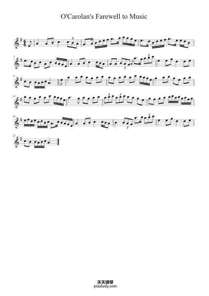 “O'Carolan's Farewell to Music”钢琴谱-Turlough O'Carolan (1670-1738)
ADAGIO-免费下载-天天钢琴