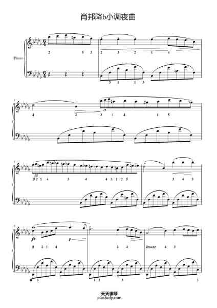 “肖邦夜曲1-降b小调夜曲(Op.9-1)”钢琴谱-肖邦-免费下载-天天钢琴