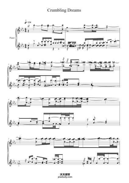 “Crumbling Dreams”钢琴谱-Leon Riskin-免费下载-天天钢琴