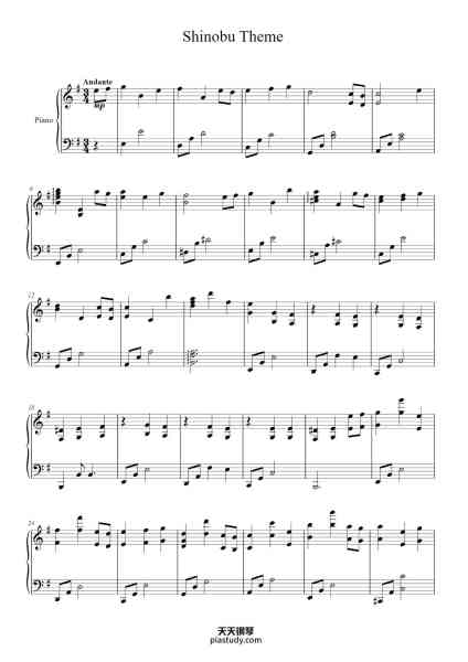 “Shinobu Theme”钢琴谱-Composer: Mewsic
As played by: Yu-Lun Chou-免费下载-天天钢琴