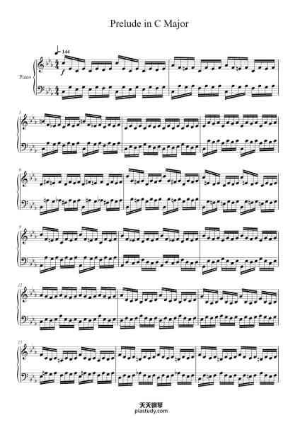 “Prelude in C Major”钢琴谱-Maksim·Mrvica-免费下载-天天钢琴