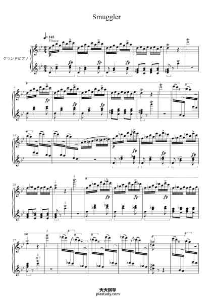 “Smuggler”钢琴谱-Misc Traditional-免费下载-天天钢琴