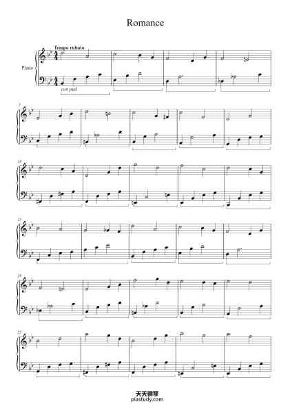 “Romance”钢琴谱-Tuukka Jokilehto-免费下载-天天钢琴