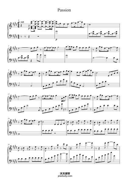 “Passion”钢琴谱-WRITTEN BY
Yoko Shimomura and Hikaru Utada



ARRANGED BY
Kyle Landry



TRANSCRIBED BY
Caleb Xu-免费下载-天天钢琴