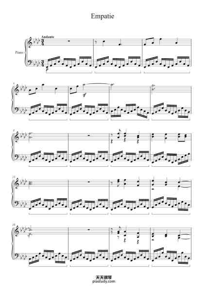 “Empatie”钢琴谱-Filippo Sarti-免费下载-天天钢琴