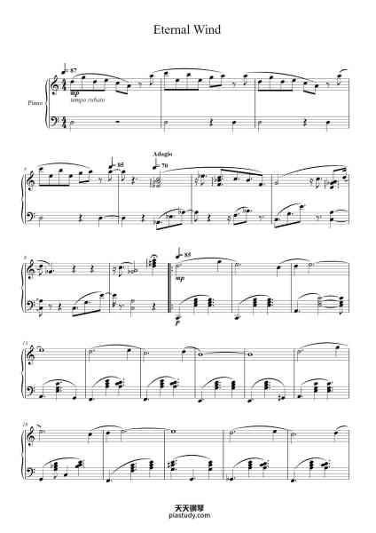 “Eternal Wind”钢琴谱-Nobuo Uematsu/Masayoshi Soken
Arr. Chuck H-免费下载-天天钢琴