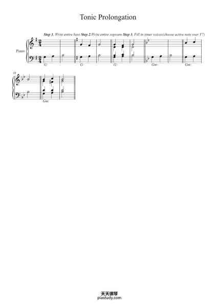 “Tonic Prolongation”钢琴谱-openmusictheory-免费下载-天天钢琴