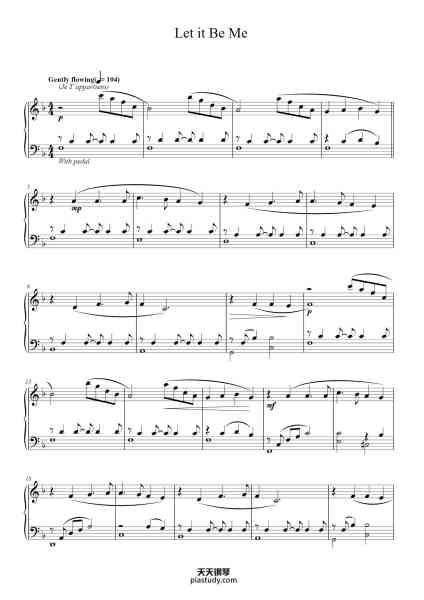 “Let it Be Me”钢琴谱-English Words by MANN CURTIS
French Words by PIERRE DeLANOE
Music by GILBERT BECAUD
Arranged by Phillip Keveren-免费下载-天天钢琴