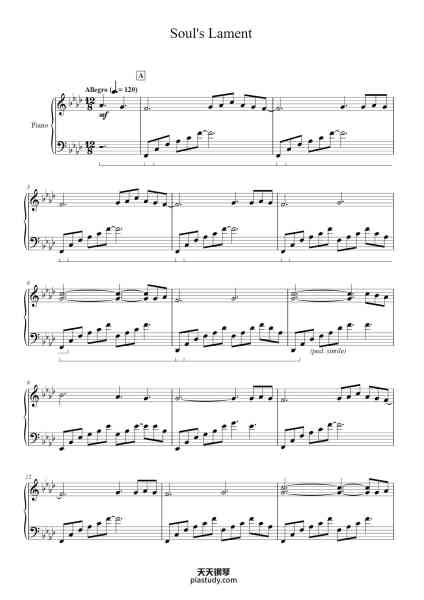 “Soul's Lament”钢琴谱-Philip Wesley-免费下载-天天钢琴
