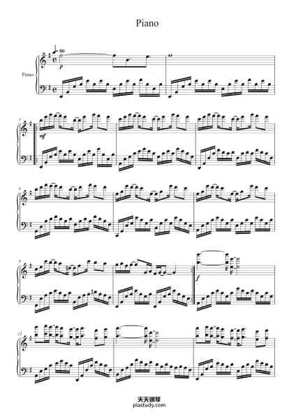 “Piano”钢琴谱-Bebu Silvetti-免费下载-天天钢琴