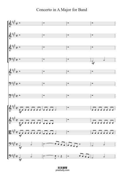 “Concerto in A Major for Double Bass”钢琴谱--免费下载-天天钢琴