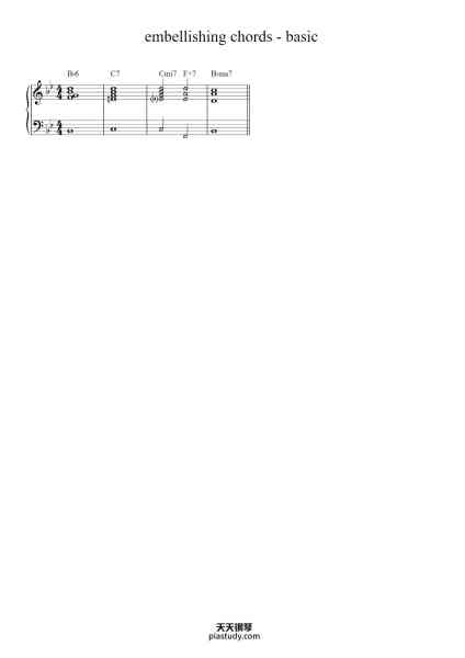 “embellishing chords - basic”钢琴谱-Kylejy Burrene-免费下载-天天钢琴