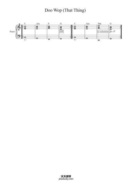 “Doo Wop (That Thing)”钢琴谱-Composer-免费下载-天天钢琴
