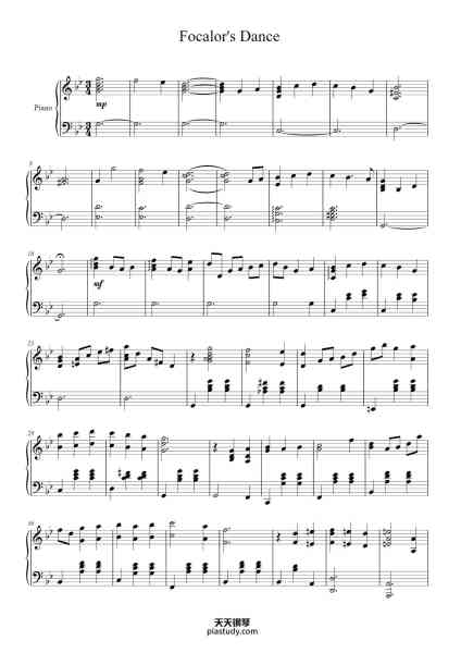 “Focalor's Dance”钢琴谱-Wiford Gilllor-免费下载-天天钢琴