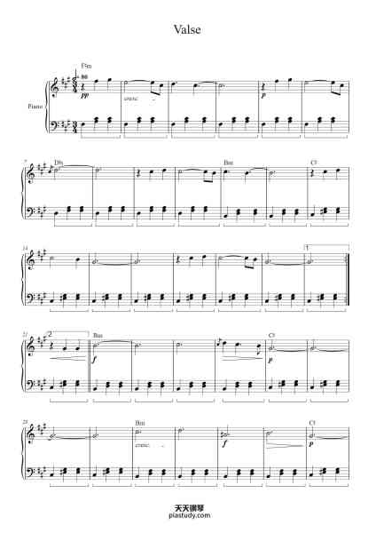 “Evgeny Grinko - Valse”钢琴谱-Evgeny Grinko-免费下载-天天钢琴