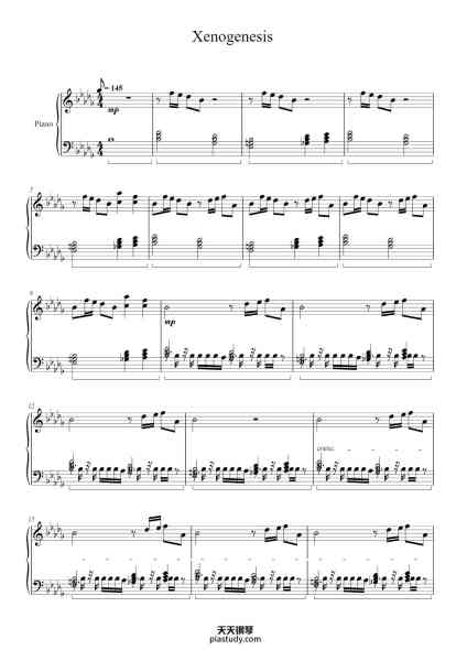 “Xenogenesis”钢琴谱-TheFatRat (Christian Buttner)
Arr. Joshua HJN
-免费下载-天天钢琴