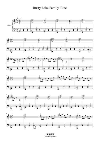 “Rusty Lake Family Tune”钢琴谱-Victor Butzelaar-免费下载-天天钢琴