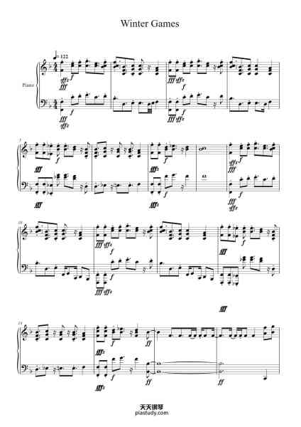 “Winter Games”钢琴谱-Lenkell Hicksdodd-免费下载-天天钢琴