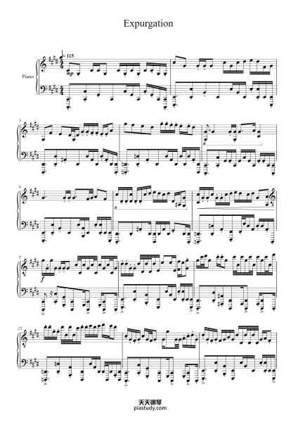 “Expurgation”钢琴谱-Yulenold Milboyce-免费下载-天天钢琴
