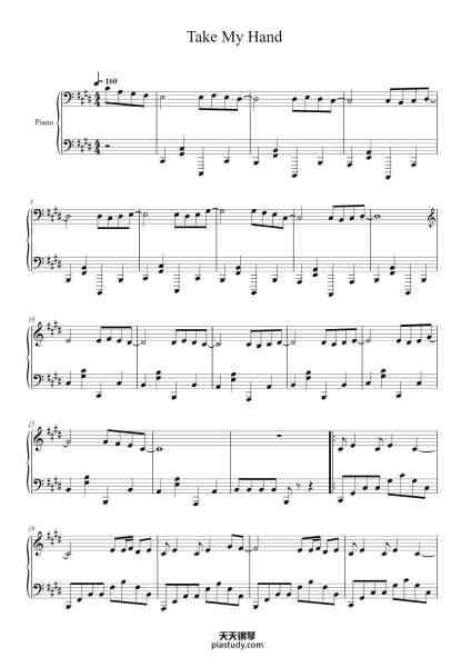 “Take My Hand”钢琴谱-Matt Berry-免费下载-天天钢琴