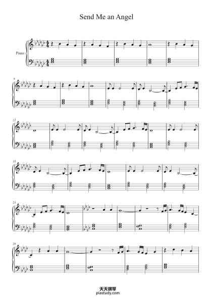 “Send Me an Angel”钢琴谱-the scorpions (&liel)-免费下载-天天钢琴