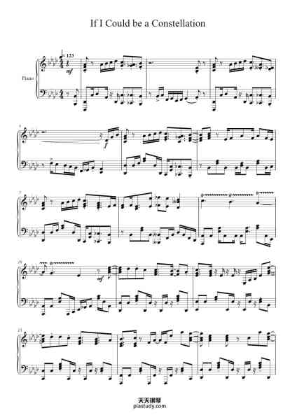 “If I Could be a Constellation”钢琴谱-Original: Kessoku Band
Piano Arrangement: Jnundead
Secondary Arrangement: Ythan Zhang-免费下载-天天钢琴