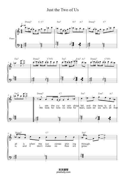 “Just the Two of Us”钢琴谱-MacDonald, Salter, Withers-免费下载-天天钢琴