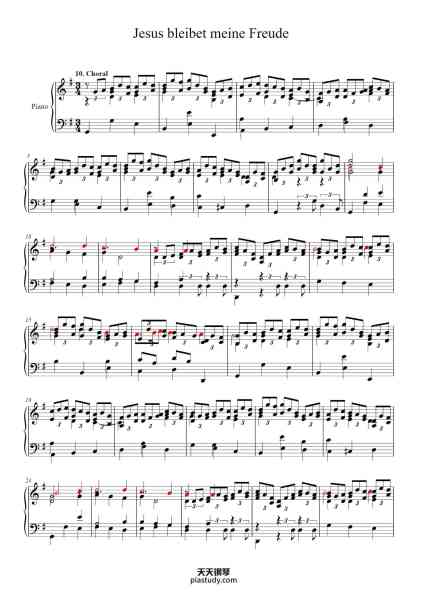 “Jesu, Joy of Man's Desiring from Cantata BWV 147”钢琴谱-Thelon Vagust-免费下载-天天钢琴