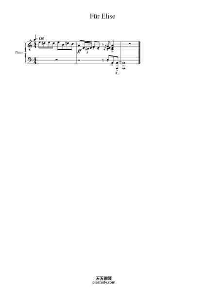 “Bagatelle No. 25 in A Minor, WoO 59 "Für Elise"”钢琴谱-Composed by Joshua Van Der Veen
Arranged by Nigel Tang-免费下载-天天钢琴