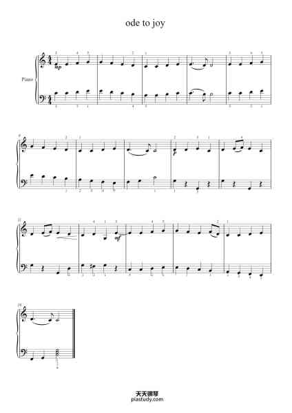 “Symphony No. 9 in D Minor, Op. 125 "Choral": IV. Ode to Joy”钢琴谱-Beethoven
arr. by Il-Woong SEO (2013)-免费下载-天天钢琴