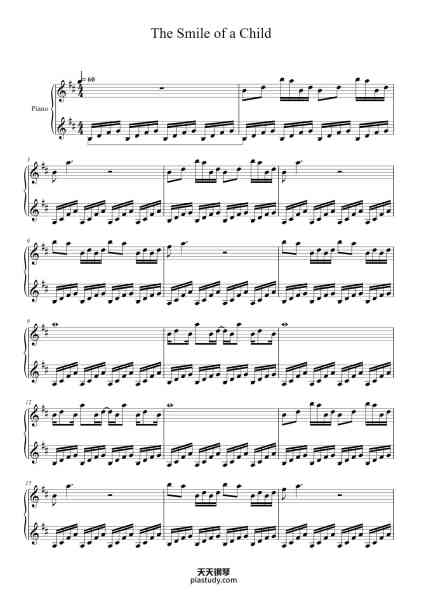 “The Smile of a Child (Criminal Minds) [Solo Piano]”钢琴谱-arr. Fia Goudes-免费下载-天天钢琴