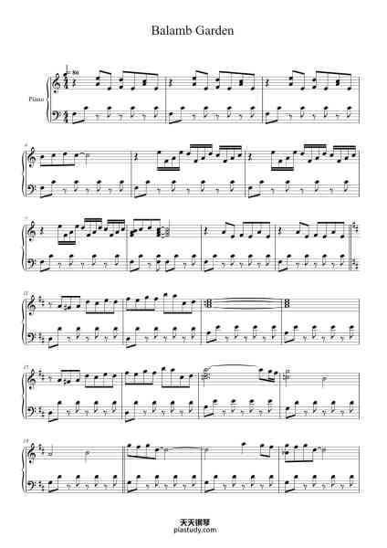 “Final Fantasy VIII - Balamb Garden (Piano)”钢琴谱-Churmiah Lynchmas-免费下载-天天钢琴
