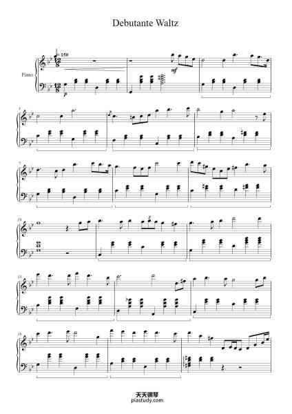 “Debutante Waltz”钢琴谱-Evan Call-免费下载-天天钢琴