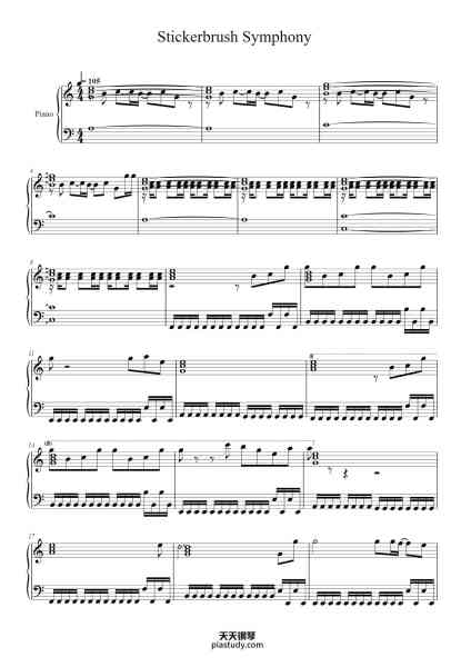 “Stickerbrush Symphony”钢琴谱-Joyceel Zavelt-免费下载-天天钢琴