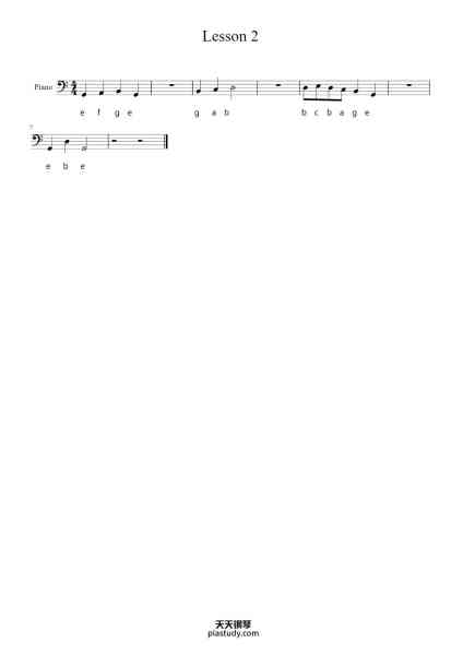 “Lesson 2”钢琴谱--免费下载-天天钢琴