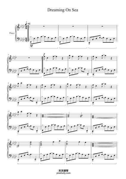 “Dreaming On Sea”钢琴谱-Jannik Schmidt-免费下载-天天钢琴
