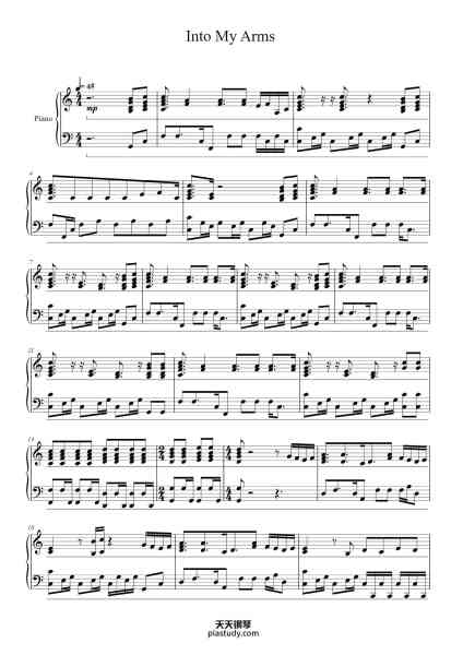 “Into My Arms”钢琴谱-Nick Cave-免费下载-天天钢琴