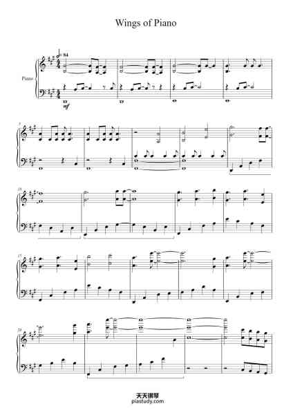 “Wings of Piano”钢琴谱-V.K-免费下载-天天钢琴