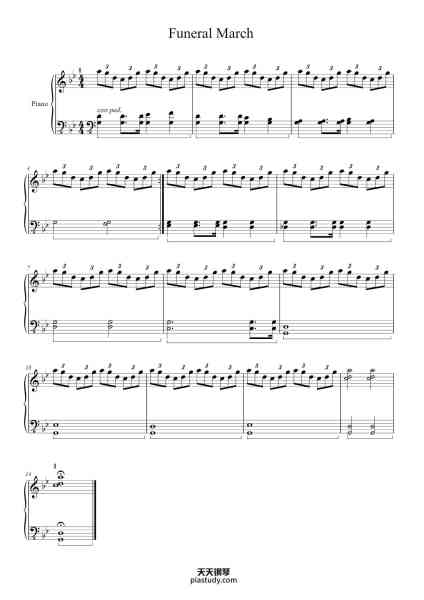 “Funeral March”钢琴谱-Tuukka Jokilehto-免费下载-天天钢琴